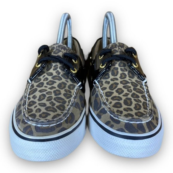 Sperry Biscayne Leopard Boat Shoes 9771577 Top Sider Slip On Multicolor Women 6M - Picture 2 of 8